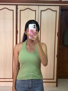 Green Halter Top