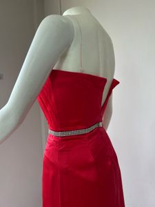 Red Satin Gown