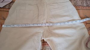 BEIGE LINEN Trouser Smart And Classy