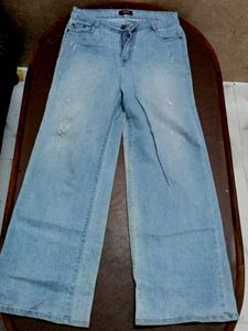Light Wash Wide Leg Jeans
