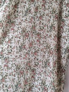 Floral Pleated Mock Neck Top