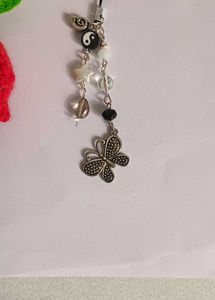 Swirl Butterfly Phone Charm