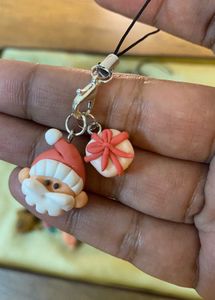 Santa With A Gift Charm