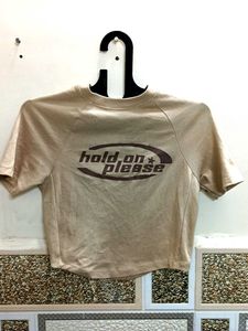 Graphic Print Crop Top