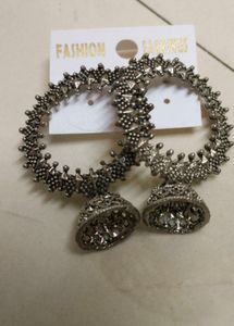 Hoop Jhumka Earrings