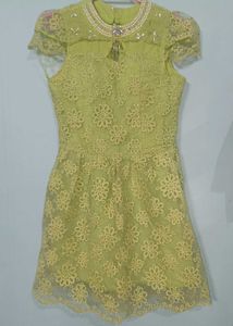 Cute Green Floral Dress