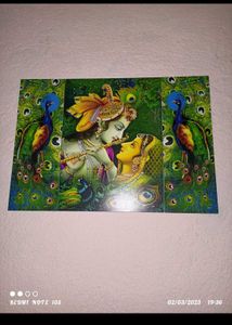 Radha Krishna Wall Art Set