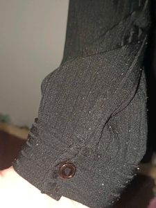 Elegant Black Button-Down Top