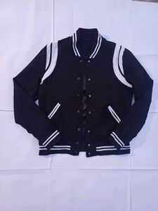 🔥Black & White Varsity Jacket(L-23 b-18)