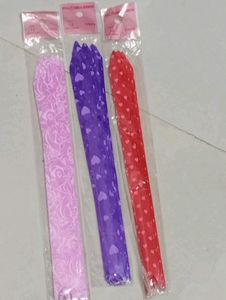 🆕Pull flower colourful ribbons 🤩pack Of-3 packe