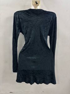 Butterfly Applique Velvet Tunic