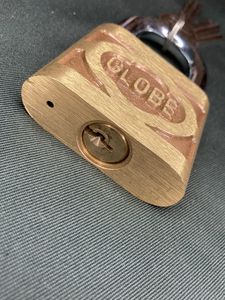 🆕Globe Brass Lock With 3 Keys ( 2.5inch - 480gms)