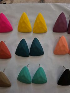 Triangle Stud Earrings