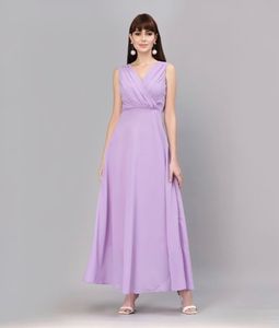 Elegant Lavender Maxi Dress (Small Size)