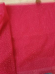 Sparkling Pink Net Fabric