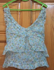 Floral Ruffle Tank Top 🌸🌷❤
