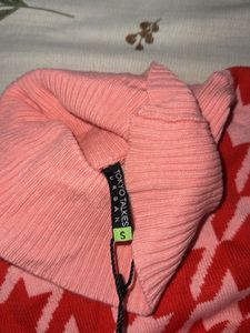 Houndstooth Turtleneck Sweater