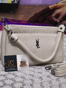 Elegant Cream Crossbody Bag