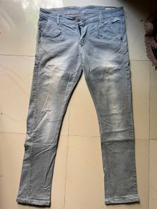 Stylish Grey Denim Jeans