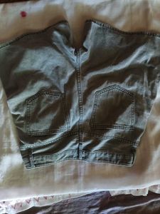 Acid Wash Denim Bermuda Shorts