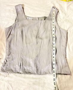 Square Neck Vintage Grey  Tank Top