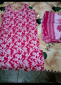 Beautiful Printed Suit With Dupatta In XXL Size