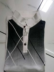 Stylish White Polo Shirt