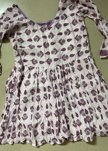 Elegant Floral Print Tunic Top