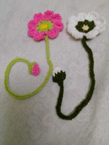 Crochet Flower Bookmark🌼💕