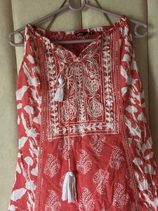 Pink Frock ( M Size ) And Stiched From Inside