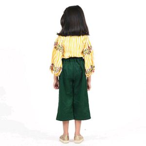 Embroidered top n Paper Bag Pants Party Dress