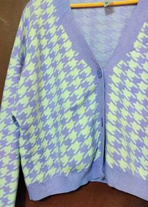 Houndstooth Cardigan