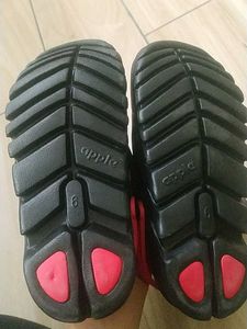 Black and Red &#39;Cross&#39; Clogs