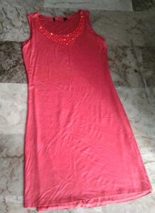 Brand new bodycon one piece dress with Beaded Neck