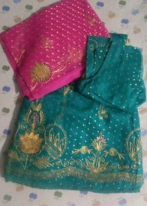 Bridal Lehenga With Stiched Blouse And Dupatta