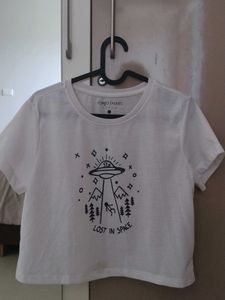 Tokyo Talkies Printed Crop Top