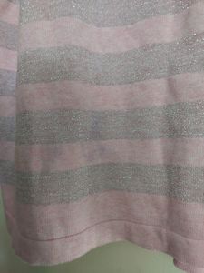 Roundneck Sweater With Stripe Pattern