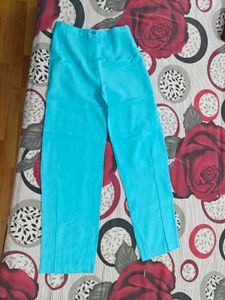 Blue Casual Pants