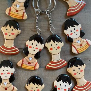 Handmade clay keychain