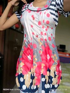 Patterned Tunic Top