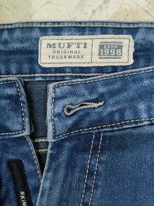 MUFTI Blue Denim Shorts