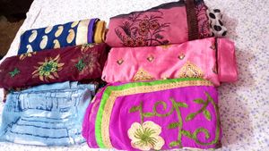For Donations Pack Of 6 Saree