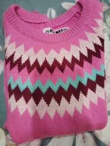 Pink Woolen Sweater