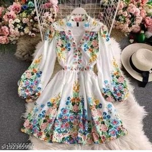 Floral Print Fit &amp; Flare Dress