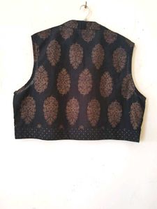 Pathani Style Black Kurta With Jacket