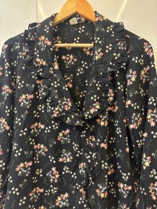 Floral Ruffle Blouse