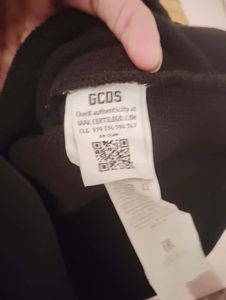 GCDS Black Logo Hoodie