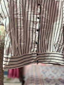 Striped Button-Down Shirt