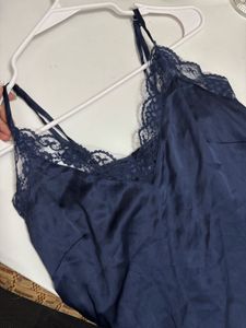 Silk Lace Trim Mini Slip  Lingerie