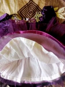 Gorgeous  Dark Purple Frock Velvet Full Sleeves